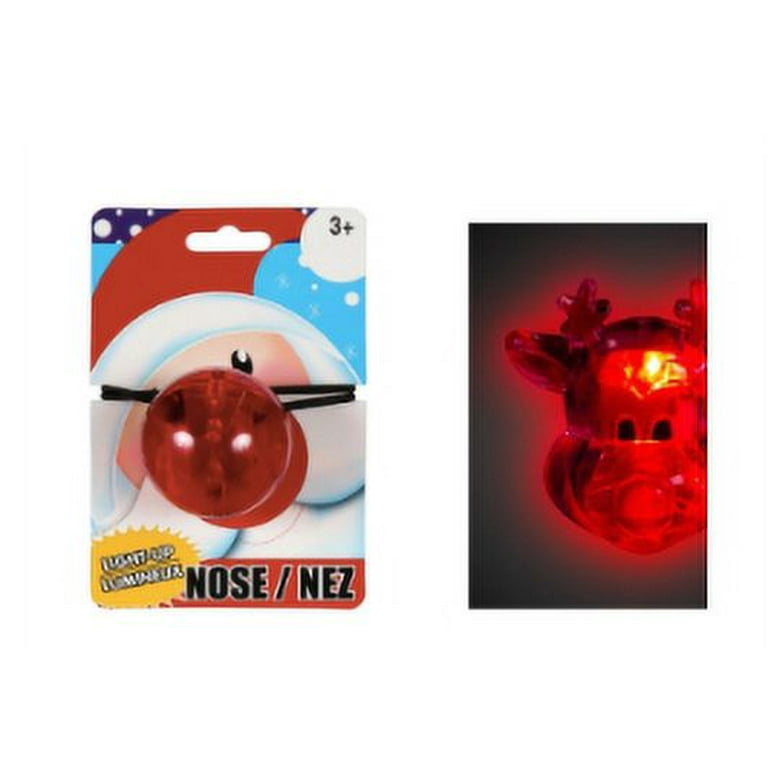Reindeer pin with light clearance up nose