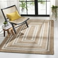 thumbnail image 2 of SAFAVIEH Natural Fiber Asia Geometric Area Rug, Natural/Ivory, 6' x 6' Square, 2 of 7