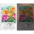 thumbnail image 2 of Ranunculus in Watercolor Ceramic Night Light 4 in x 6 in, 2 of 3