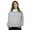 Gray, variant on Womens Sweatshirts Quarter Zip Cropped Pullover Y2k Fleece Fall Fashion Tops Outfits