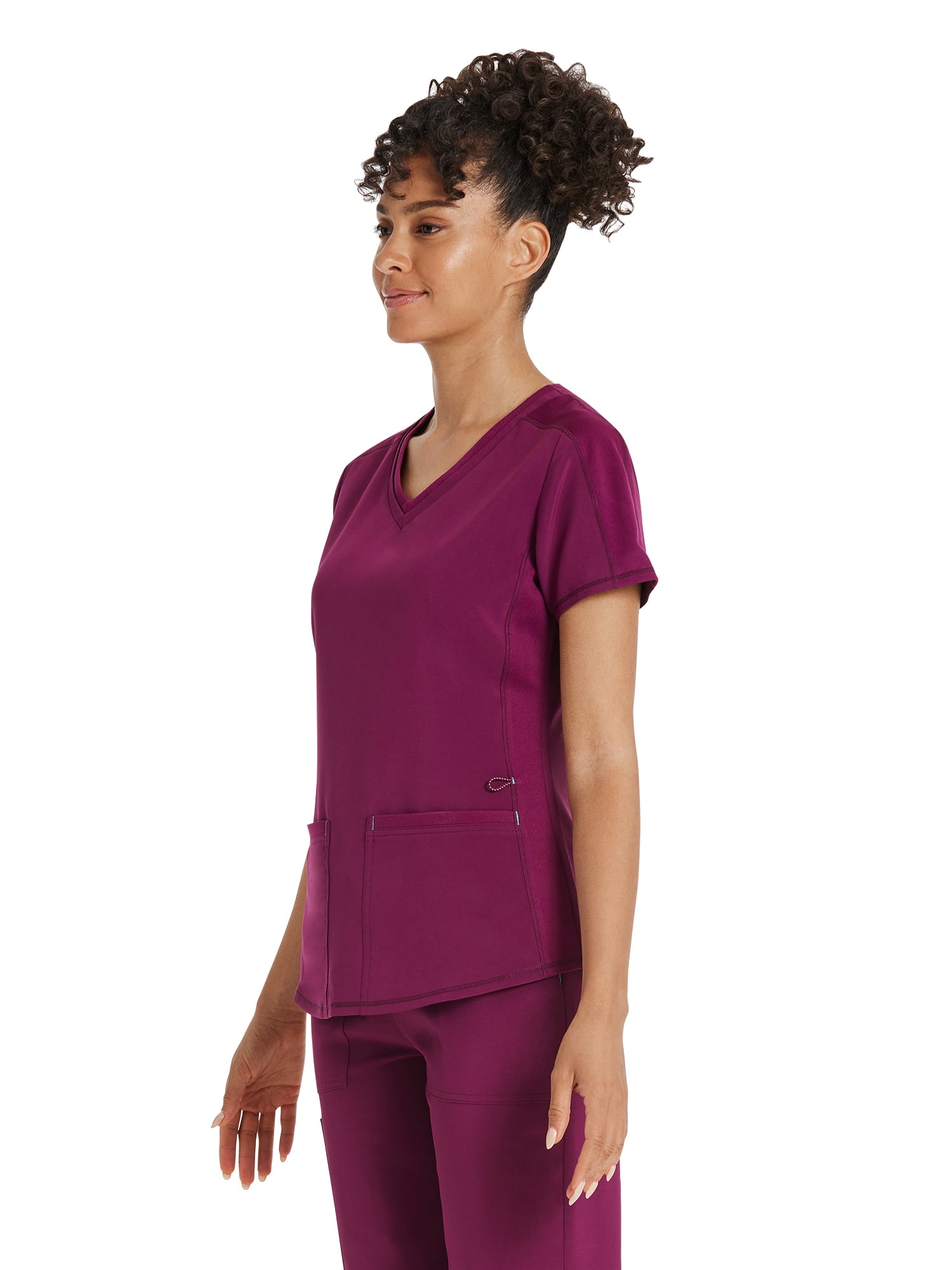 Scrubstar Women's Premium Performance Stretch Double V-Neck Scrub Top, Sizes XS-3XL