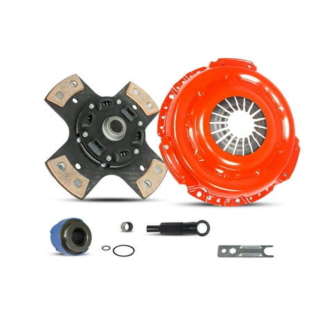 Clutch Kit Works With Ford Explorer Ranger Mazda Navajo B4000 Postal Sport XL XLS XLT SE LE DX STX Troy Splash 1992-2000 4.0L V6 Gas SOHC OHV (4-Puck Clutch Disc Stage 3)