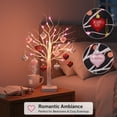 thumbnail image 6 of 23.62Inch Valentines Birch Tree with Heart Hanging Ornaments & Light, Perfect for Home Valentine Wedding Decor, 6 of 6