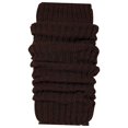 thumbnail image 3 of WREESH Women Fashion Leg Warmers Knit Set Pleated Lace Solid Color Medium Length Woolen Knitted Socks Sleeves Coffee, 3 of 5