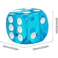 thumbnail image 3 of Jeu de dés Carrés Bloc Mathématique Jouet Éducatif dés Acrylique Coloré Petits dés Six Faces Cubes avec Points, 3 of 7