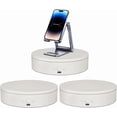 thumbnail image 1 of ComXim Rotating Display Stand Easy to Switch Direction, Adjustable Speed, Used for Product Display, Jewelry, Shoes Shooting and Display (4.53inch/White/(3PCS per pack)), 1 of 6