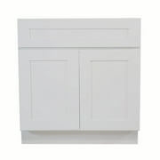 Design House 561498 Brookings Unassembled Shaker Sink Base Kitchen Cabinet 36x34.5x24, White