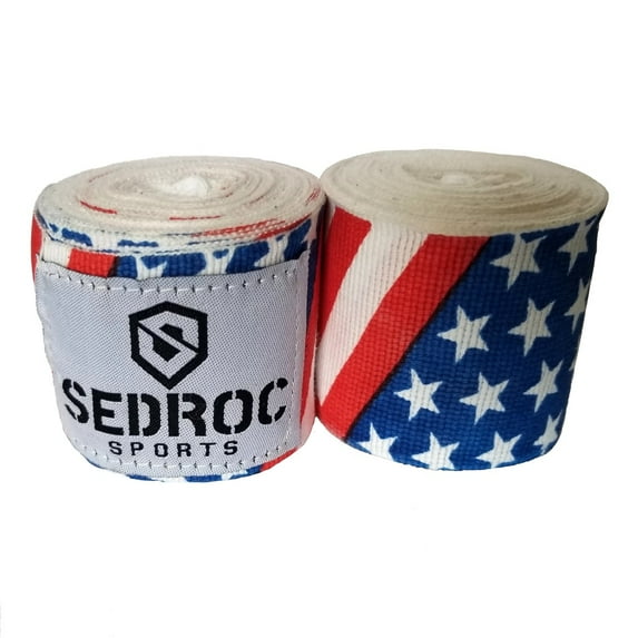 Sedroc Boxing Mexican Style 180" Hand Wraps - USA Flag