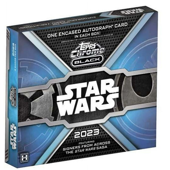 Star Wars 2023 Galaxy 2023 Topps Chrome Black Trading Card HOBBY Box (1 Encased Autograph)