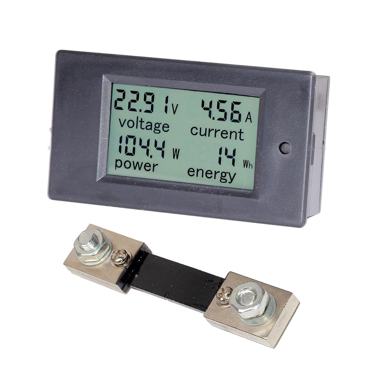 DC Power Multimeter 6.5-100V DC Voltage Energy Testing Voltmeter Digital Meter 