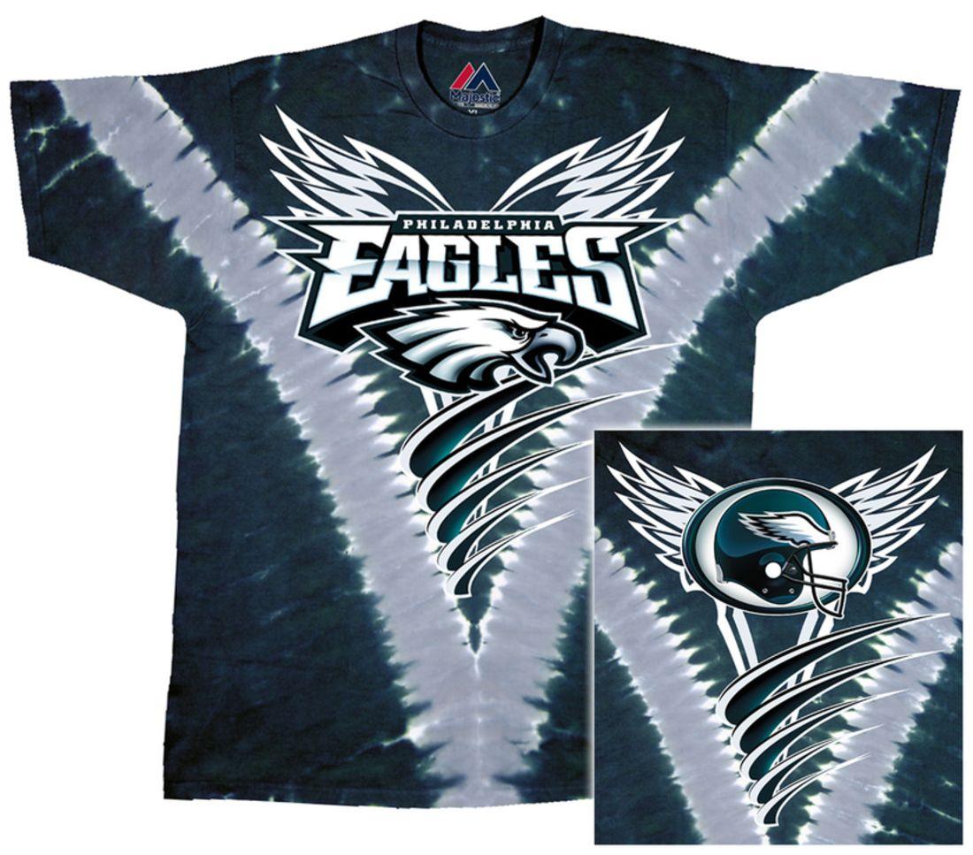 tie dye eagles shirt