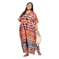 thumbnail image 3 of Caftans pour Femmes Longue Maxi Grande Taille Robe Caftans Manches 3/4 Robes pour Dames Filles en Ligne, 3 of 7