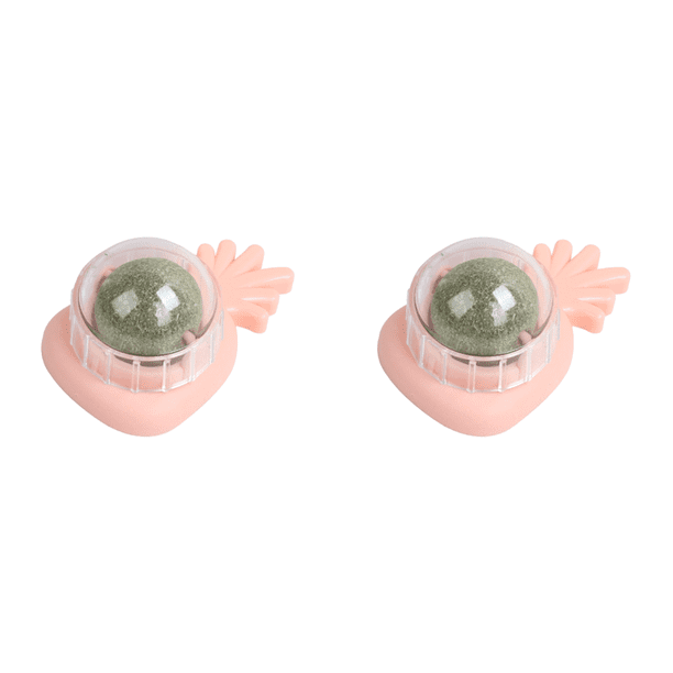 Juguetes para mascotas, piña, hierba gatera, bolas para lamer, golosinas saludables, suministros de hierba gatera, rosa
