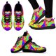 thumbnail image 1 of Zapatos de diseño psicodélico de colores de moda, zapatillas de tejido de punto con suela gruesa, zapatos ligeros para exteriores, zapatos de baloncesto, 1 of 6