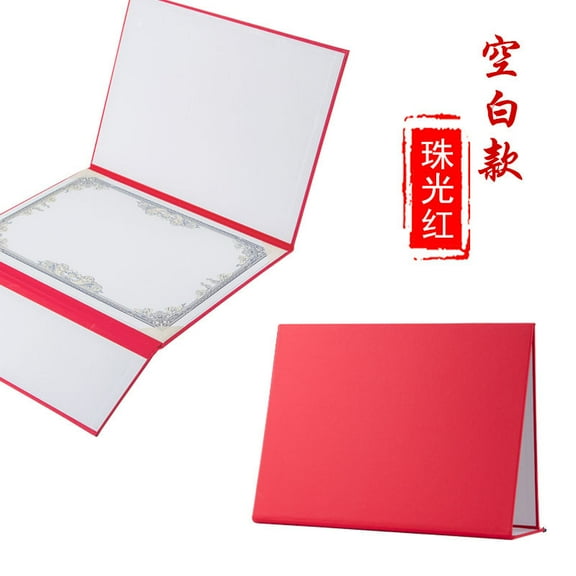 LEXSOMEO Tri-Fold Certificate Holder A4 Diploma Cover Professional Document Holder Folder Award Certificate Presentation Case For Graduation Ceremony