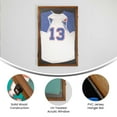 thumbnail image 4 of BizChair 24x36 Jersey Display Case with Solid Pine Wood Frame, UV Treated Acrylic Window, Velvet Backing Board, and Anti-Theft Lock in Rustic Brown, 4 of 13