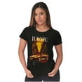 thumbnail image 4 of Iconic Speed Motorsports Muscle Car Womens Slim Fit Graphic Tee Brisco Brands S, 4 of 5