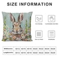 thumbnail image 5 of PHYHOO  Easter Pillow Cover Bunny Floral Decorations Holiday Farmhouse Spring Pillow Case for Home Sofa Couch Decor, 5 of 5