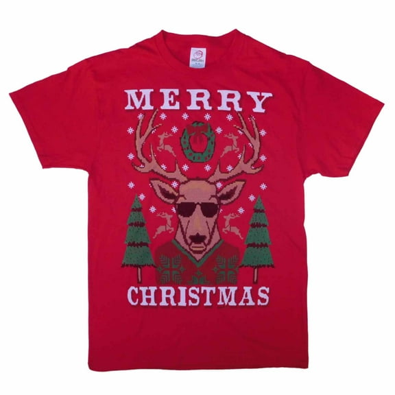 Christmas Men's Festive Reindeer Graphic Tee