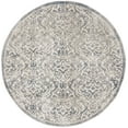 thumbnail image 2 of SAFAVIEH Brentwood Eliza Damask Area Rug, Light Grey/Blue, 6'7" x 6'7" Round, 2 of 7