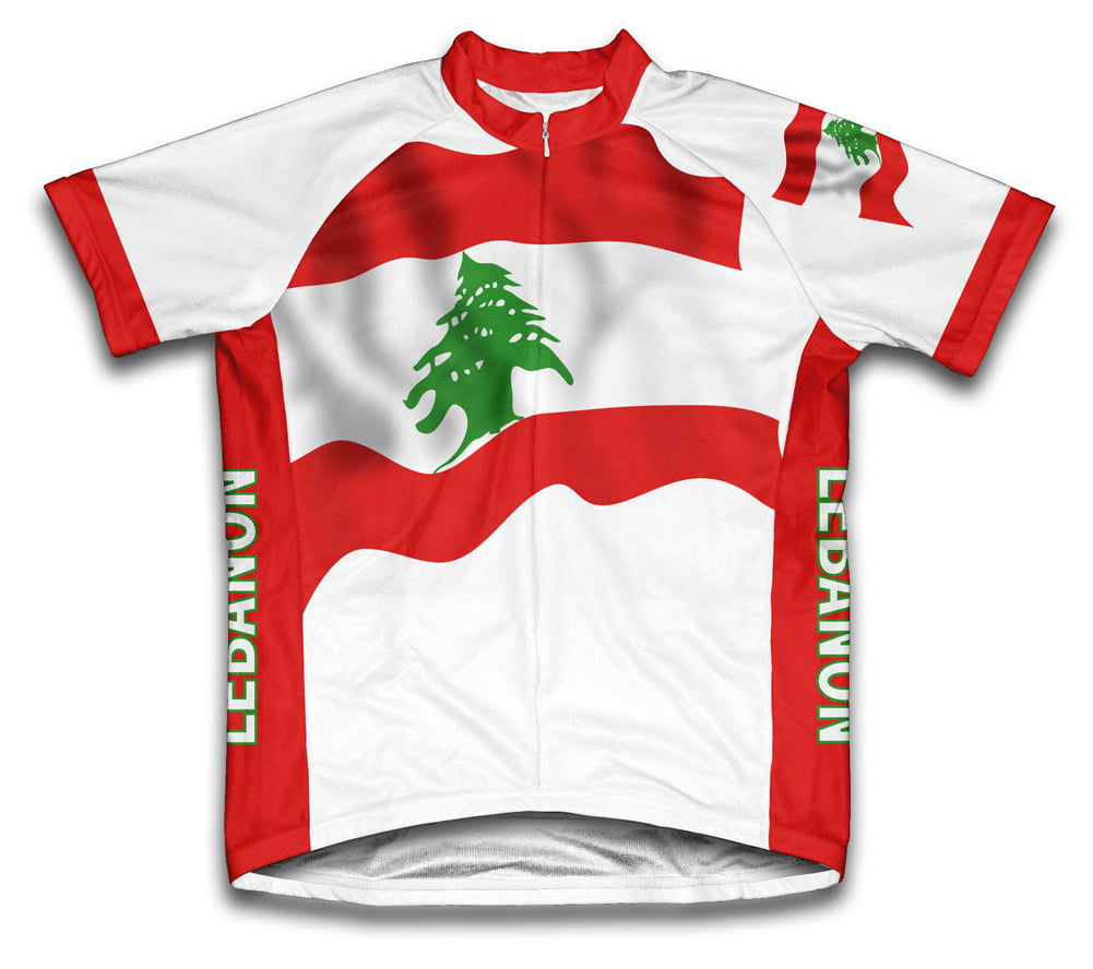 ScudoPro Lebanon Flag Technical T-Shirt for Men and Women 