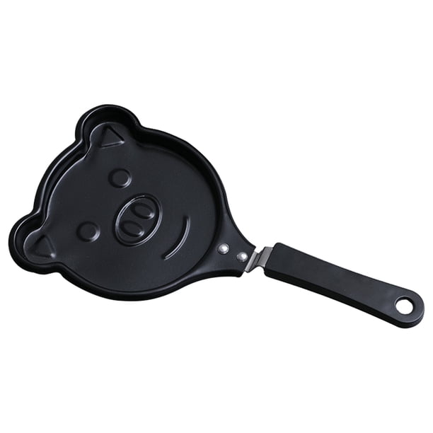 Mini Olla Para Freír Huevos Mini molde para tortilla de desayuno DIY, herramienta de cocina de dibujos animados antiadherente para el hogar (cerdo) Tmvgtek Libre de BPA