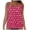 Hot Pink, variant on Womens Blouson Tankini Top Only Loose Fit Swim Top No Bottom Modest Swimsuit (Pink, XXL)