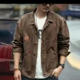thumbnail image 2 of Chaquetas vaqueras para hombre, abrigo vaquero de otoño para hombre, informal, elegante, elástica, precio bajo, ropa de hombre, entrega rápida, vaquera, diseñador barato, lujo, 2 of 5