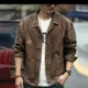 thumbnail image 4 of Chaquetas vaqueras de talla grande para hombre, ropa de abrigo de invierno con botones sueltos, abrigo vaquero para hombre, una pieza, marca de moda coreana L, 4 of 5