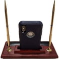 thumbnail image 5 of Dacasso Rosewood And Leather Pen Stand With Cell Phone Holder - Leather, Rosewood, Rubber - 1 Each - Black, 5 of 5