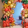 thumbnail image 4 of Kit de Guirlande d'Arche de Ballons de Noël, 99 Ballons de Luxe Xmas Rouge Vert Or, Ballons Canne à Sucre, Ballons Explosion Étoile, 4 of 5