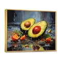 thumbnail image 2 of Designart "Acrylic Avocado Expression II" Food & Beverage Floater Framed Wall Art Living Room, 2 of 7