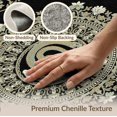 thumbnail image 6 of ODIKA 8'x10' Washable Area Rug Non-Shedding, Easy Care, Floral Boho Medallion Design With Vintage Vine Accents Snake Flowing Dynamic for King Size Bedroom Under Bed, Master Suite, 6 of 7