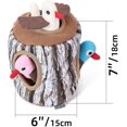 thumbnail image 5 of Juguete de peluche para esconder y buscar mascotas, coloridos juguetes para masticar Iq para perros y juguetes para cachorros, lindos juguetes interactivos de rompecabezas de felpa, pájaros en to, 5 of 5