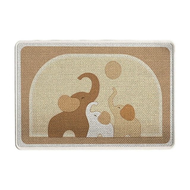 Vwrxbz Bathroom Rug Non Slip Linen Backing Absorbent Floor Mat Rubber Bottom hine Washable