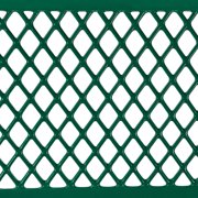 Global Industrial 72L Expanded Metal Mesh Bench w/Back Rest, Green