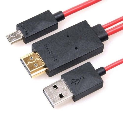 Câbles vidéo GENERIQUE CABLING® Câble adaptateur Micro HDMI (Type D) vers  HDMI (Type A) avec la 3D, audio et Ethernet - 1m80