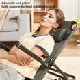 thumbnail image 3 of LUVCMFT Bed Backrest Support Bed Chair, Adjustable Bed Back Rest Sit Up Reading Seating Chair with Pillow and Armrest, 7 Speed Adjustment, Black, 3 of 7