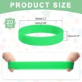 thumbnail image 2 of 20Pcs Silicone Rubber Bands Non-slip 3.54 Inch Flat for Books, Green, 2 of 6