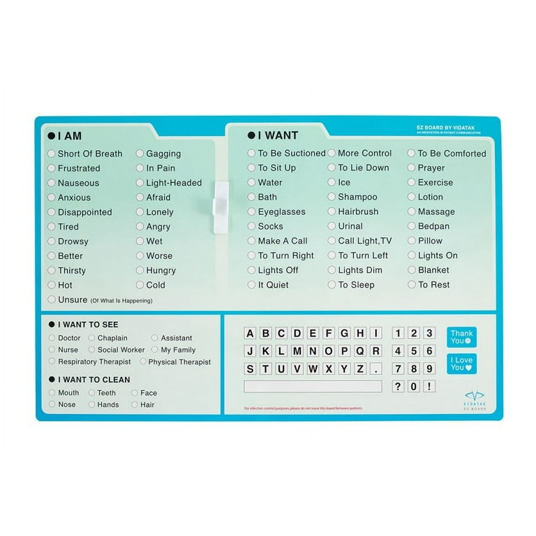 EZ Communication Board, English Word Board EZ Communication Board, English Word Board