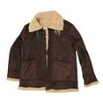 thumbnail image 3 of Fleece Mens Jacket Brown Winter Bomber Jacket Long Sleeve Lightweight Warm Mens Clothes, 3 of 6