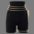 thumbnail image 3 of Pantalones de control de abdomen Yashi Moldeador de restauración de fibra Cintura alta Sin costuras XXL Negro, 3 of 3