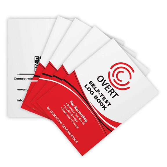 Overt Diabetic Log Book for recording glucose reading [ 4 Pack ]