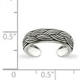 thumbnail image 2 of 925 Sterling Silver Antiqued Toe Ring, 2 of 2
