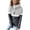 Gray, variant on Fesfesfes Women Hooded Casual Patchwork Pullover Turleneck Hoodies Long Sleeve Drawstring Hooded Tops Sweatshirt Clothes Sale