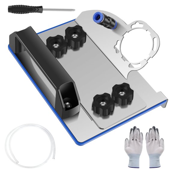 Hvxrjkn Angle Grinder Stand for Tile 45° Chamfer Cutting, Fixed Base Angle Grinder Holder for 100 Type Angle Grinders