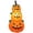 Trois Citrouilles, variante sur jifeng Courge Gonflable d'Halloween avec Décoration Éclairée à DEL pour Pelouse, Cour, Jardin, Décoration Extérieure des Fêtes, Trois Citrouilles
