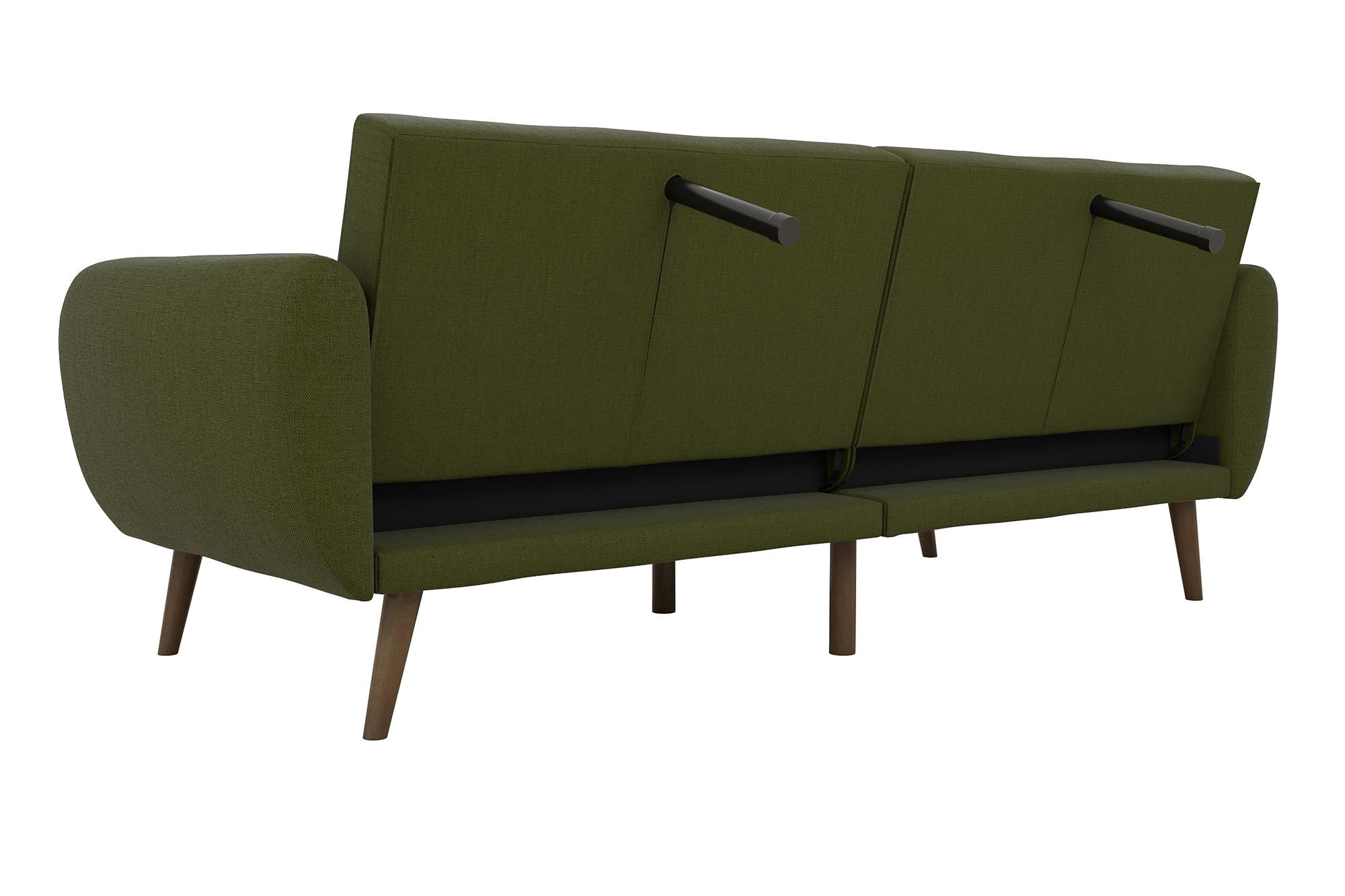 Novogratz Brittany Futon, Green Linen