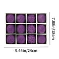 thumbnail image 3 of 3D Velvet Christmas Ornaments Set, Flocked Ball Ornaments Hanging Decorations for Xmas Tree Wedding Winter Holiday Birthday Party Home (12Pcs,Purple), 3 of 8