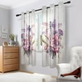 thumbnail image 6 of Dragonflies and Flowers Blackout Curtains Thermal Insulation 63 inch Grommet for Bedroom Living Room Bathroom Kitchen Windows 2 Pack, 6 of 6